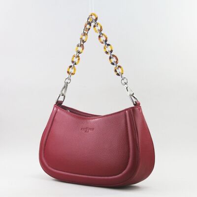 583018C Ruby red - Leather bag
