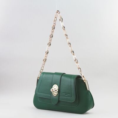 583002 Dark Green - Leather bag