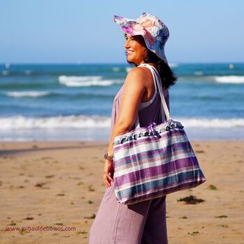 Maxi sac de plage « Mónica » avec trousse de toilette 2
