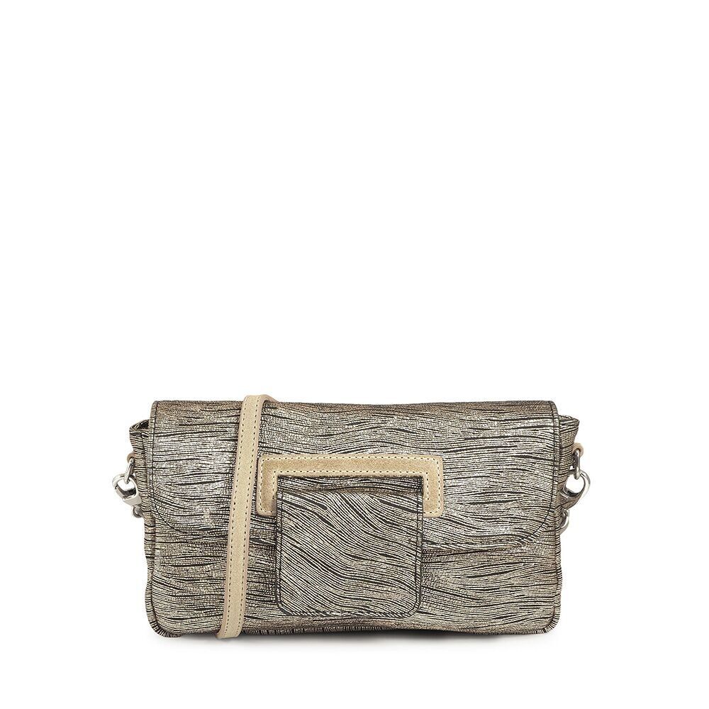 sac baguette en cuir noir et or Shanghai 29