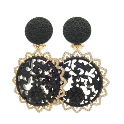 Flamenca clip earrings