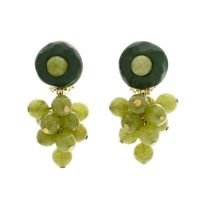 Uva Verde clip-on earrings