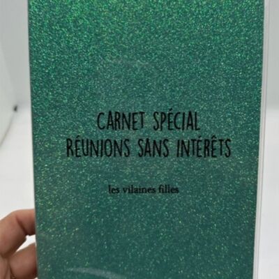 Glitter notebook Special meetings without interest
