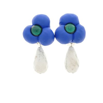 Boucles d'oreilles Hortensia