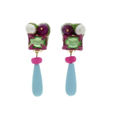 Doria clip-on earrings