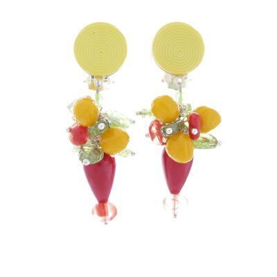 Citronella clip-on earrings