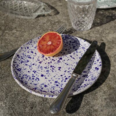 Schizzi round plates - blue