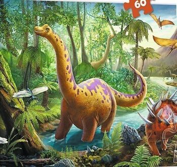 Puzzle 60 pièces dinosaure 2