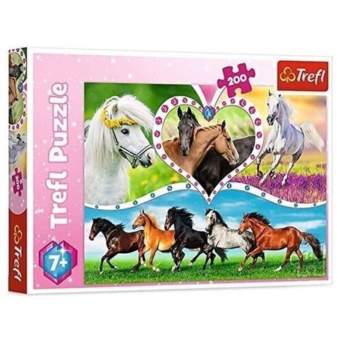 Puzzle 200 pièces chevaux