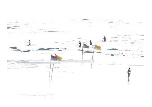 Fotografía y Técnica digital, realizada por los hermanos Legorburu, reproducción, serie abierta, firmada. Nieve 12