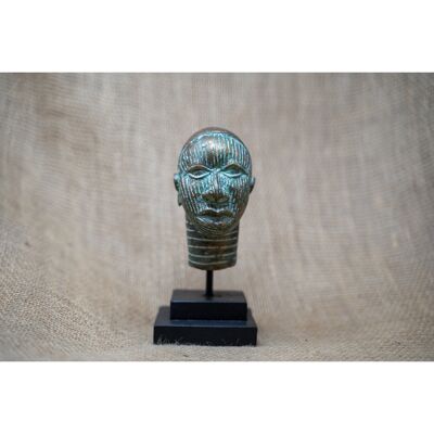 Benin Bronze Head - 37.9