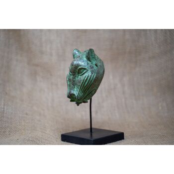 Sculpture Léopard du Bénin - Bronze 26.1 2