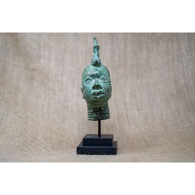 Benin Bronze Head - 37.4