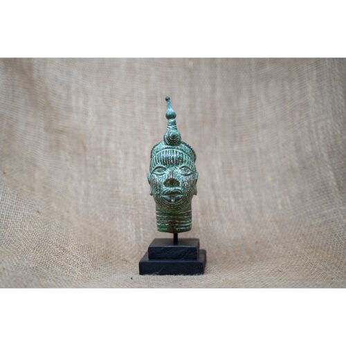 Benin Bronze Head - 37.6