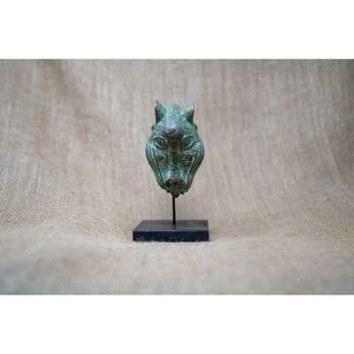 Benin-Leopardenskulptur - Bronze 26.11