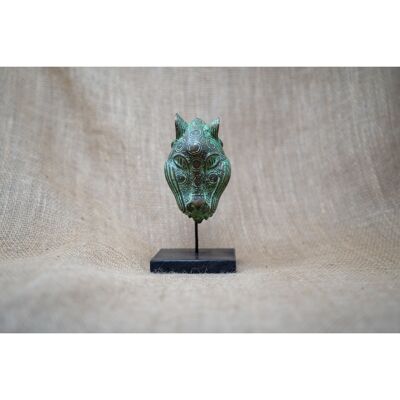 Scultura Leopardo del Benin - Bronzo 26.11