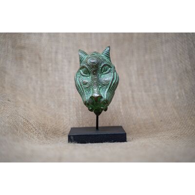 Benin-Leopardenskulptur - Bronze 26.12