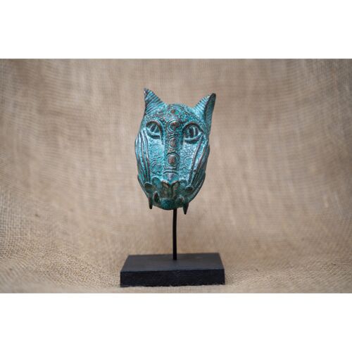 Benin Leopard sculpture - Bronze 26.7