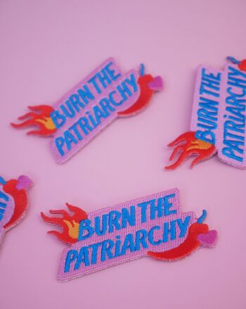 Patch Thermocollant Burn The Patriarchy Limistic 2