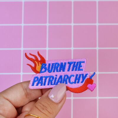 Patch Thermocollant Burn The Patriarchy Limistic
