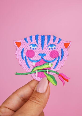 Patch Thermocollant Tiger Pink Limistic 1