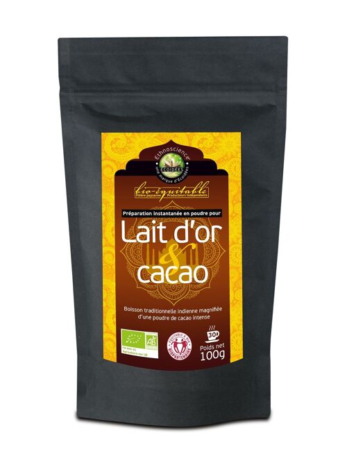 Mélange lait d'or au cacao BIO & EQUITABLE