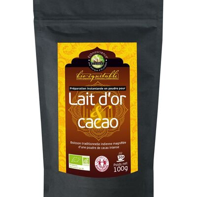 Mélange lait d'or au cacao BIO & EQUITABLE