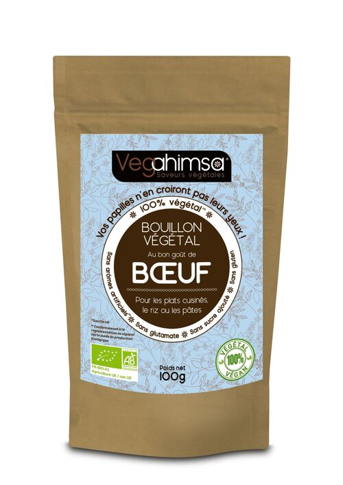 Bouillon végétal saveur BOEUF BIO