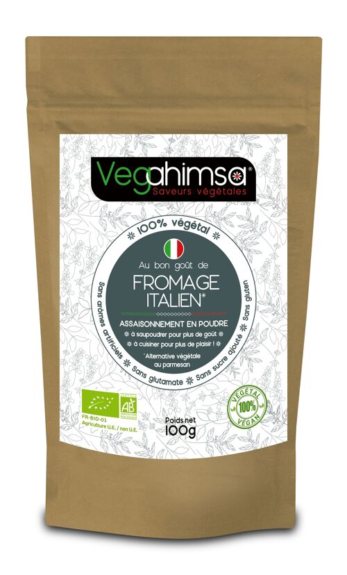 Assaisonnement végétal saveur FROMAGE ITALIEN BIO