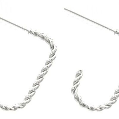 C-B5.1 E031-063S Pendientes Acero Inox 2x1cm