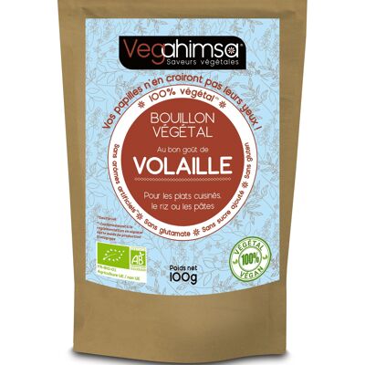 Bouillon végétal saveur VOLAILLE BIO