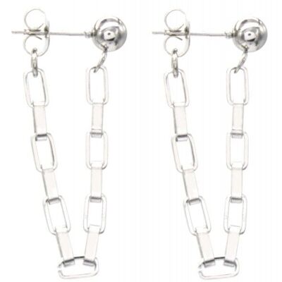E-A1.1 E031-065S S. Steel Earrings Chain