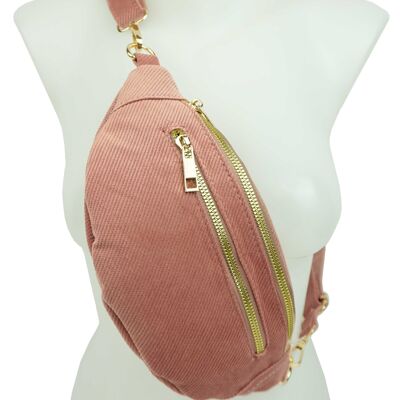 Marsupio in tela con doppia zip 36432#