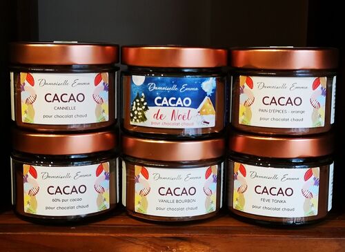 cacaos pour chocolat chaud - pack découverte Hiver