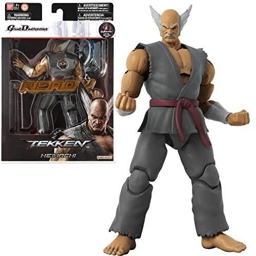 Bandai - Tekken - Figurine d'action 17 cm - Heihachi Mishima Game Dimensions - Réf : 40672