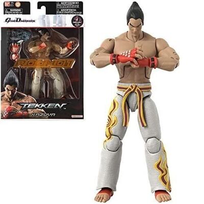 Bandai - Tekken - Figura de acción de 17 cm - Dimensiones del juego Kazuya Mishima - Ref: 40671