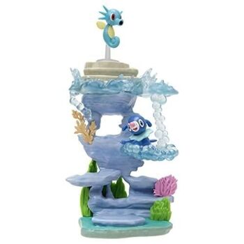 Bandai - Pokémon - Pack Environnement Pokémon - Environnement sous-Marin avec Figurines Otaquin et Hypotrempe 5cm - Réf :  JW2769 2