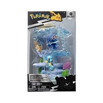 Bandai - Pokémon - Pack Environnement Pokémon - Environnement sous-Marin avec Figurines Otaquin et Hypotrempe 5cm - Réf :  JW2769 3