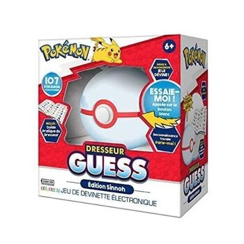 Bandai - Pokémon - Dresseur Guess Sinnoh - Jeu électronique en forme de Poké Ball - Jeu interactif, sans écran, à reconnaissance vocale sur l'univers des Pokémon - Parle français - Réf : ZZ22124 3