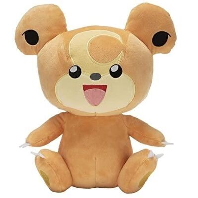 Bandai - Pokémon - Peluche Teddiursa - Peluche 30 cm Toute Douce - Réf : JW0104