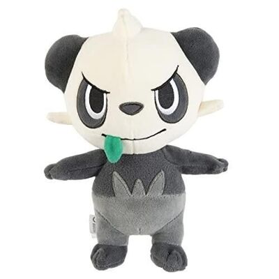 Bandai - Pokémon - Peluche Pandespiègle (Pancham) - Peluche 20 cm Toute Douce - Réf : JW95363