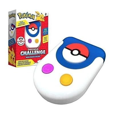 Bandai - Pokémon - Pokémon Dresseur Challenge - Quizz Pokémon - Jeu interactif, sans écran, sur l'univers Pokémon - Parle français - Réf : ZZ22125
