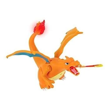 Bandai - Pokémon - Figurine Dracaufeu deluxe à fonction 15 cm + 1 figurine Pikachu 5cm - Réf : JW2731 3