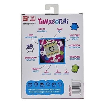 Bandai - Tamagotchi - Tamagotchi original - Modèle Art Style - Animal de compagnie virtuel avec écran, 3 boutons et jeux - Réf : 42883 2