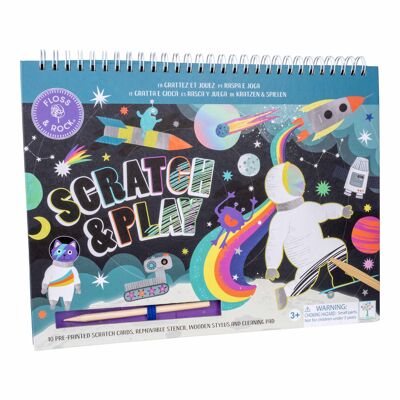 Rasca y juega en el espacio