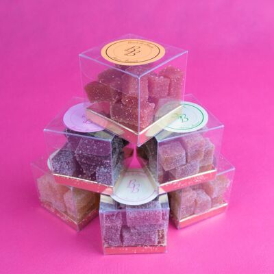 Mixture of Fruit Pastes (100% Fruit) Raspberry, Pear and Peach (New) (180g box)