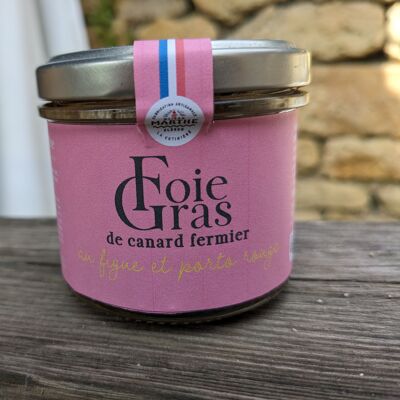 Foie gras d'anatra della fattoria con fichi e porto rosso
