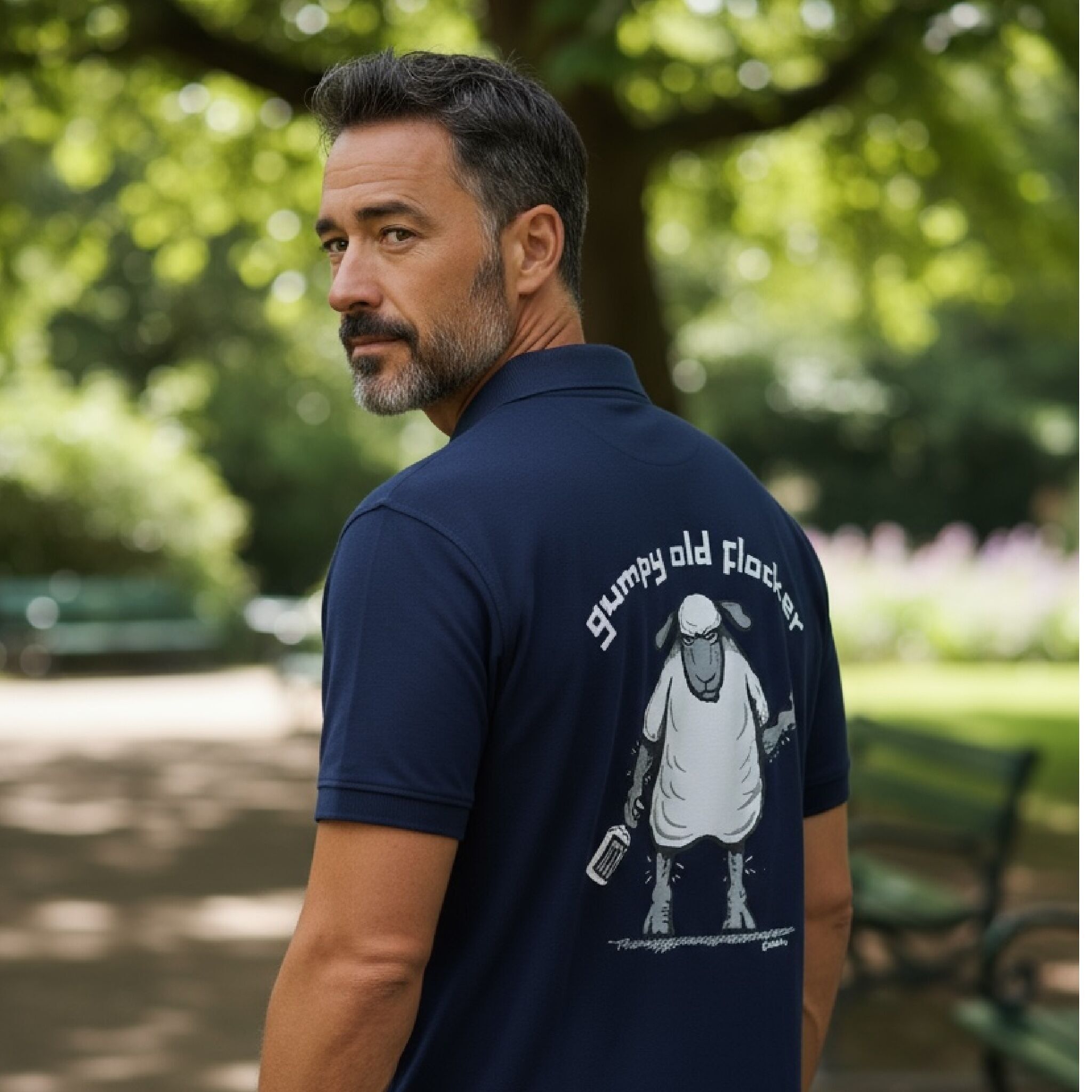 Flocker | Mürrischer alter Flocker | Herren T-Shirt