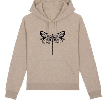 Dragonfly Print Hoodie