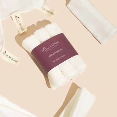 Organic Cotton Muslin Cleansing Cloths